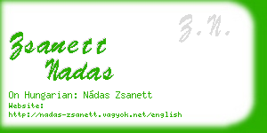 zsanett nadas business card