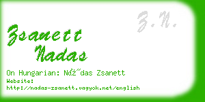 zsanett nadas business card